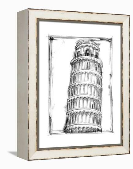 Graphic Architectural Study II-Ethan Harper-Framed Stretched Canvas