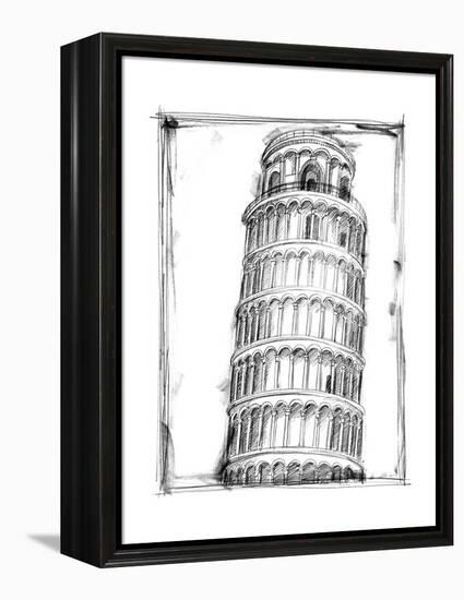 Graphic Architectural Study II-Ethan Harper-Framed Stretched Canvas