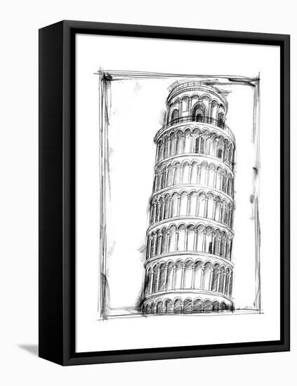 Graphic Architectural Study II-Ethan Harper-Framed Stretched Canvas