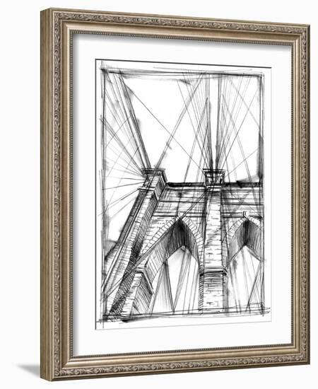 Graphic Architectural Study III-Ethan Harper-Framed Art Print