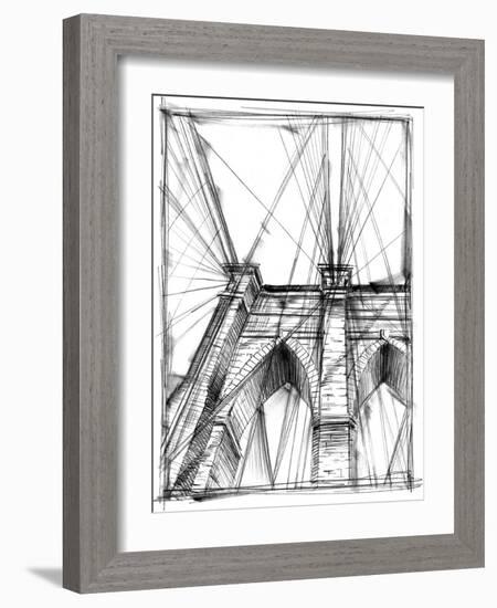 Graphic Architectural Study III-Ethan Harper-Framed Art Print