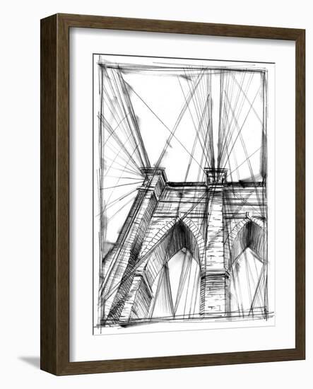 Graphic Architectural Study III-Ethan Harper-Framed Art Print