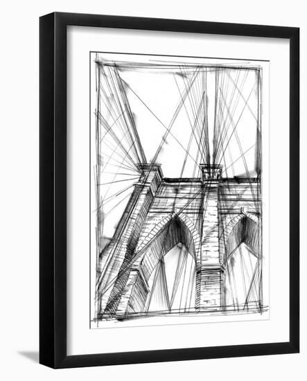 Graphic Architectural Study III-Ethan Harper-Framed Art Print