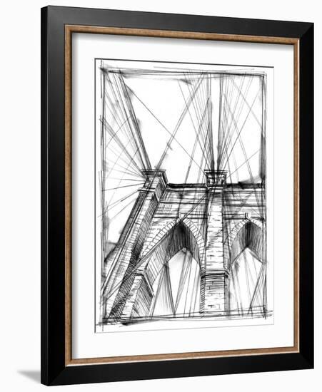 Graphic Architectural Study III-Ethan Harper-Framed Art Print