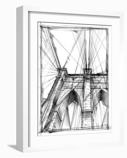 Graphic Architectural Study III-Ethan Harper-Framed Art Print