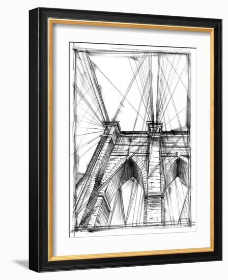 Graphic Architectural Study III-Ethan Harper-Framed Art Print