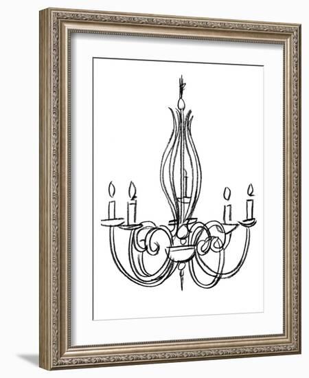 Graphic Chandelier IV-Ethan Harper-Framed Art Print