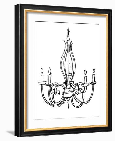 Graphic Chandelier IV-Ethan Harper-Framed Art Print