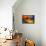 Graphic Composition of Orange Stairs Against a Blue Wall-Rona Schwarz-Framed Premier Image Canvas displayed on a wall