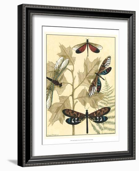 Graphic Dragonflies in Nature I-Megan Meagher-Framed Art Print