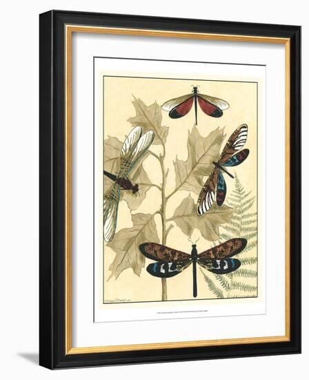 Graphic Dragonflies in Nature I-Megan Meagher-Framed Art Print