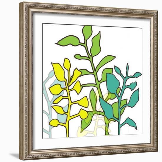 Graphic Floral One-Jan Weiss-Framed Art Print