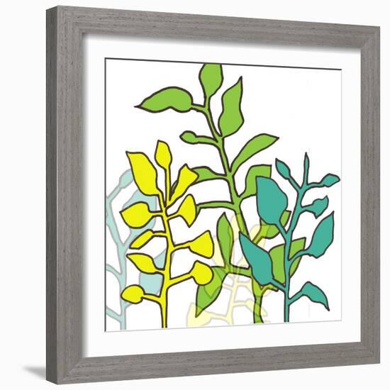 Graphic Floral One-Jan Weiss-Framed Art Print