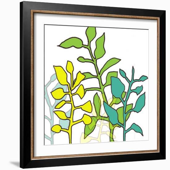 Graphic Floral One-Jan Weiss-Framed Art Print