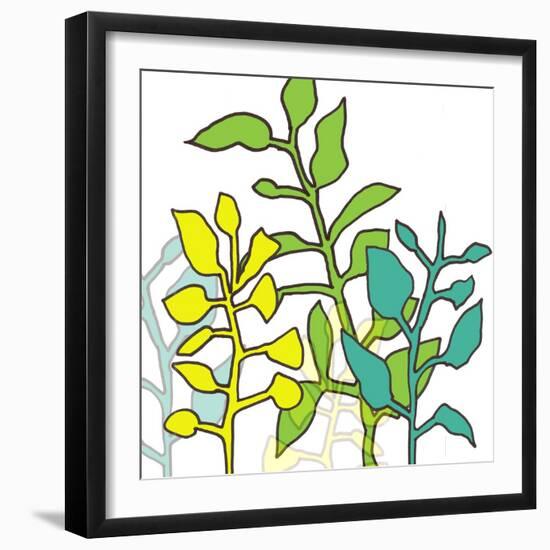 Graphic Floral One-Jan Weiss-Framed Art Print