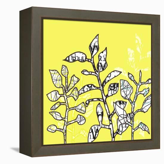 Graphic Floral Three-Jan Weiss-Framed Stretched Canvas