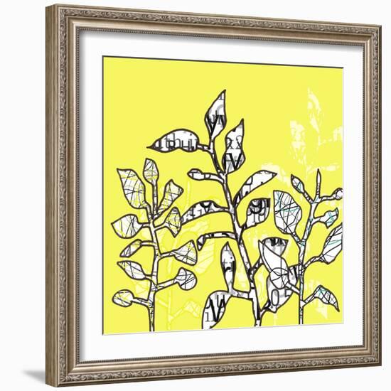 Graphic Floral Three-Jan Weiss-Framed Art Print