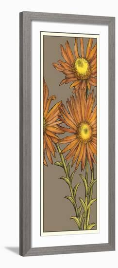 Graphic Flower Panel I-Jennifer Goldberger-Framed Art Print