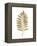 Graphic Gold Fern III-Studio W-Framed Stretched Canvas