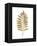 Graphic Gold Fern III-Studio W-Framed Stretched Canvas