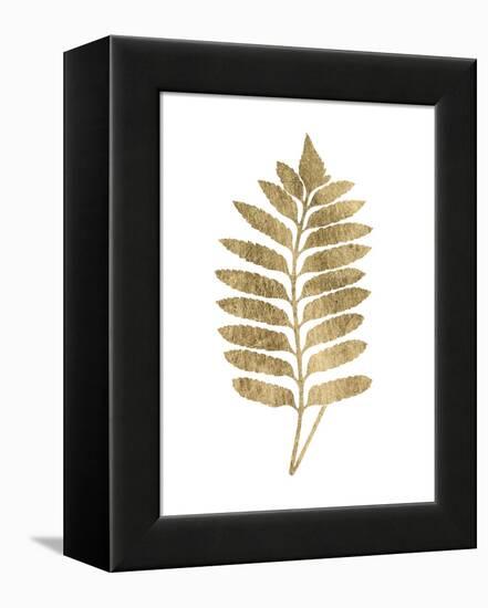 Graphic Gold Fern III-Studio W-Framed Stretched Canvas