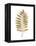 Graphic Gold Fern III-Studio W-Framed Stretched Canvas
