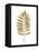 Graphic Gold Fern III-Studio W-Framed Stretched Canvas