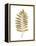 Graphic Gold Fern III-Studio W-Framed Stretched Canvas