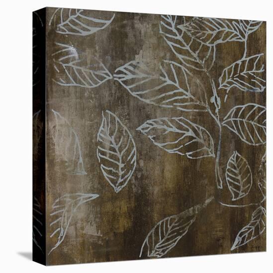 Graphic Leaves I-Bridges-Framed Stretched Canvas