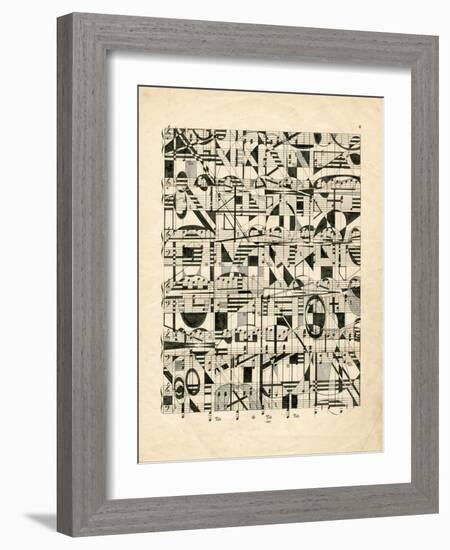 Graphic Notes-Nikki Galapon-Framed Art Print