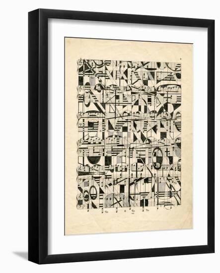 Graphic Notes-Nikki Galapon-Framed Art Print