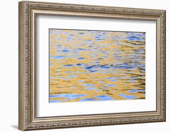 Graphic reflections on river surface, Lower Deschutes River, Central Oregon, USA-Stuart Westmorland-Framed Photographic Print