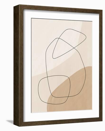 Graphic Shapes &Amp; Lines Poster-Elena Ristova-Framed Giclee Print