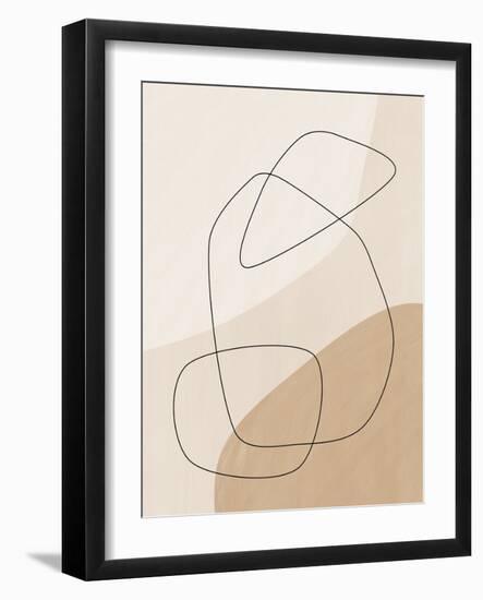Graphic Shapes &Amp; Lines Poster-Elena Ristova-Framed Giclee Print