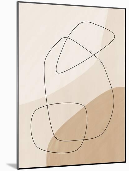 Graphic Shapes &Amp; Lines Poster-Elena Ristova-Mounted Giclee Print