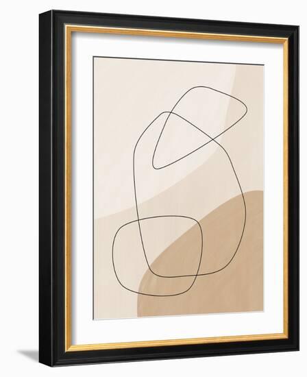 Graphic Shapes &Amp; Lines Poster-Elena Ristova-Framed Giclee Print