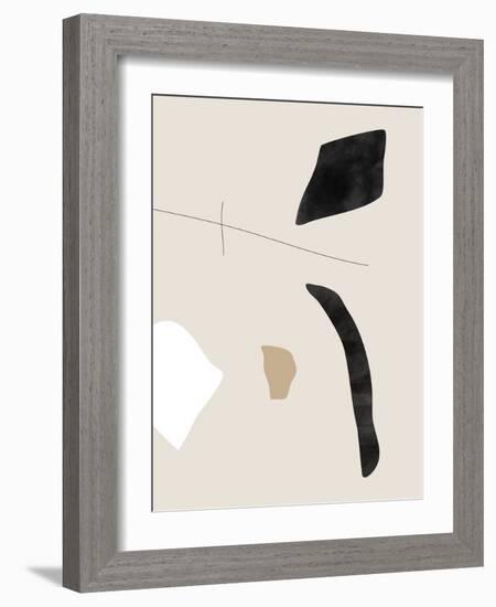 Graphic Shapes and Lines Poster-Elena Ristova-Framed Giclee Print