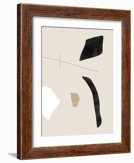 Graphic Shapes and Lines Poster-Elena Ristova-Framed Giclee Print