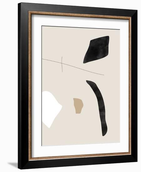 Graphic Shapes and Lines Poster-Elena Ristova-Framed Giclee Print