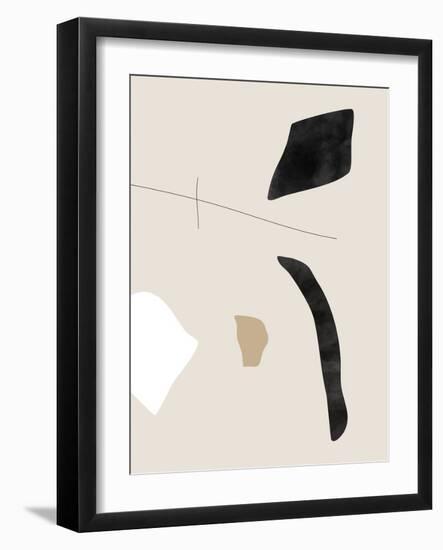 Graphic Shapes and Lines Poster-Elena Ristova-Framed Giclee Print