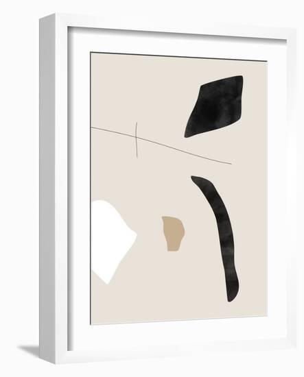 Graphic Shapes and Lines Poster-Elena Ristova-Framed Giclee Print