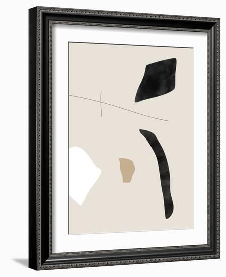 Graphic Shapes and Lines Poster-Elena Ristova-Framed Giclee Print