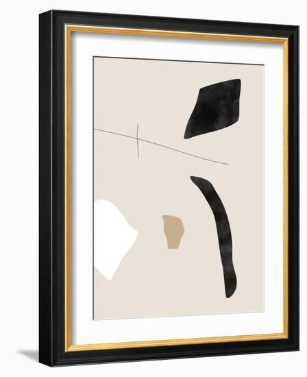 Graphic Shapes and Lines Poster-Elena Ristova-Framed Giclee Print