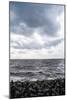 Graphically Structured View across the River Elbe in Northern Germany-Torsten Richter-Mounted Photographic Print