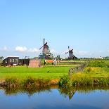 Windmill Amsterdam-Graphicstockphoto-Mounted Photographic Print