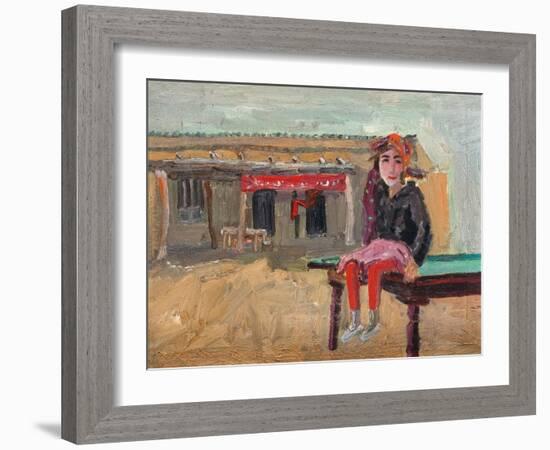 Grasp Rice Master's Daughter-Zhang Yong Xu-Framed Giclee Print