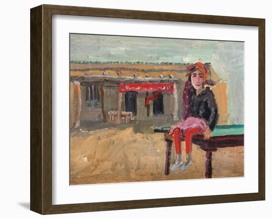 Grasp Rice Master's Daughter-Zhang Yong Xu-Framed Giclee Print