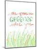 Grass Is Greener Where You Love It-Anna Quach-Mounted Art Print