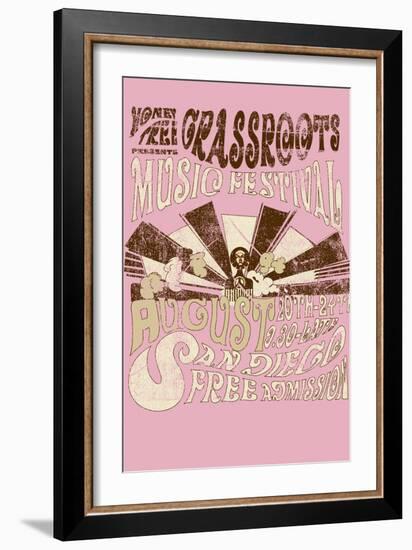 Grass Roots Music Festival-Whoartnow-Framed Giclee Print