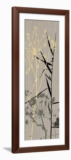 Grasses 1 Gray-Diane Stimson-Framed Art Print